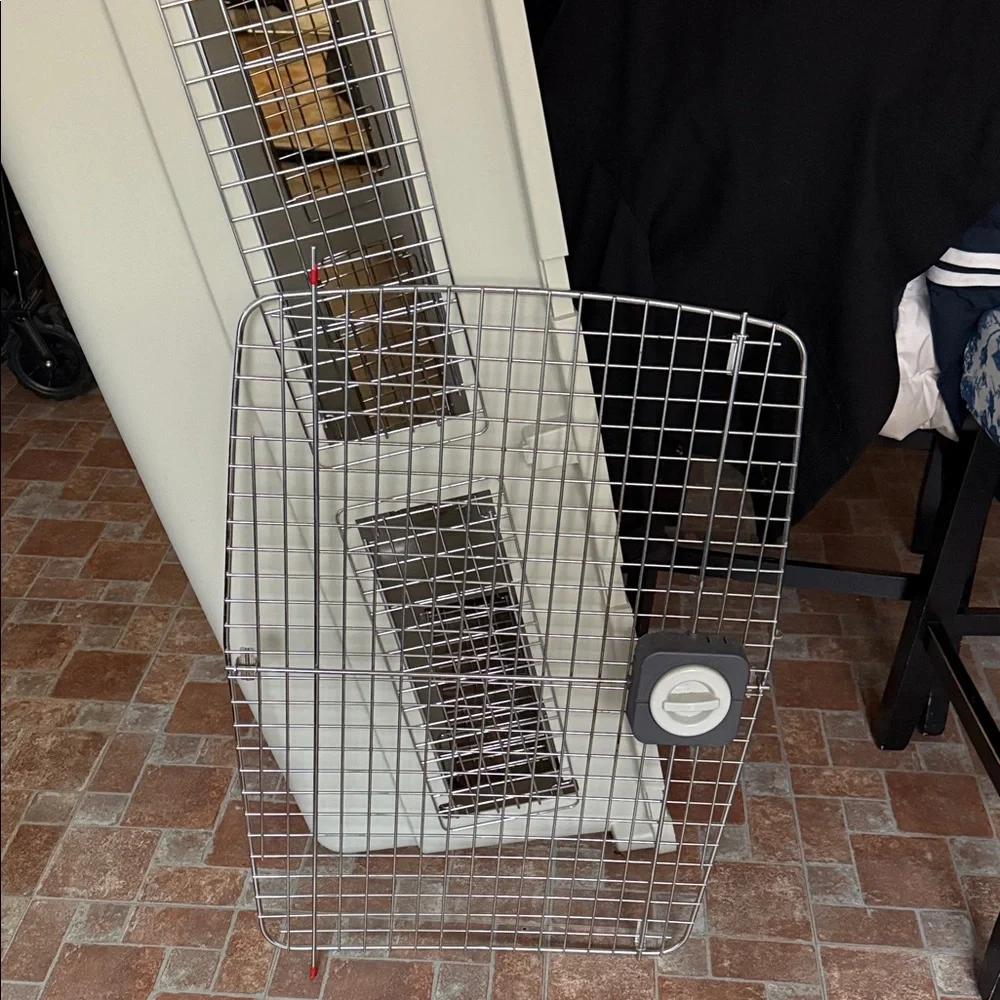 Durable Gray Dog Travel Carrier